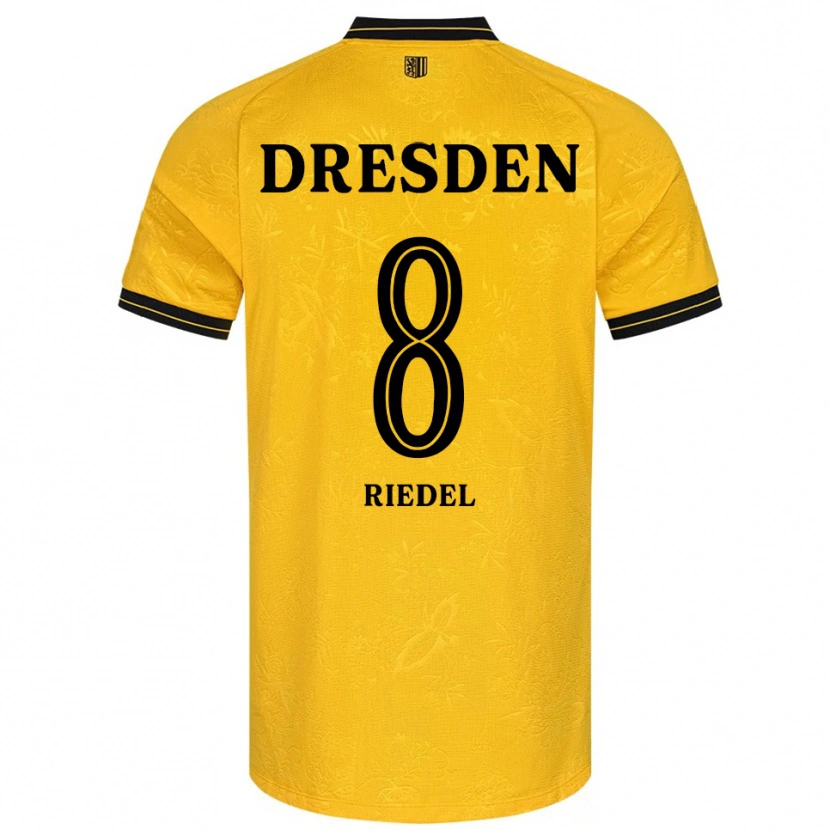 Danxen Men Aaron Riedel #8 Yellow Black Home Jersey 2025/26 T-Shirt