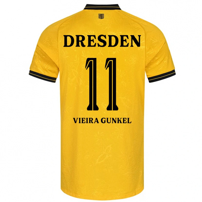 Danxen Men Joel Vieira Gunkel #11 Yellow Black Home Jersey 2025/26 T-Shirt