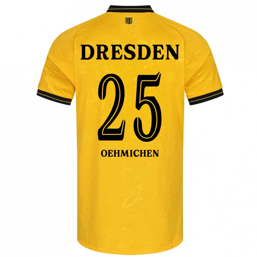 Danxen Men Jonas Oehmichen #25 Yellow Black Home Jersey 2025/26 T-Shirt