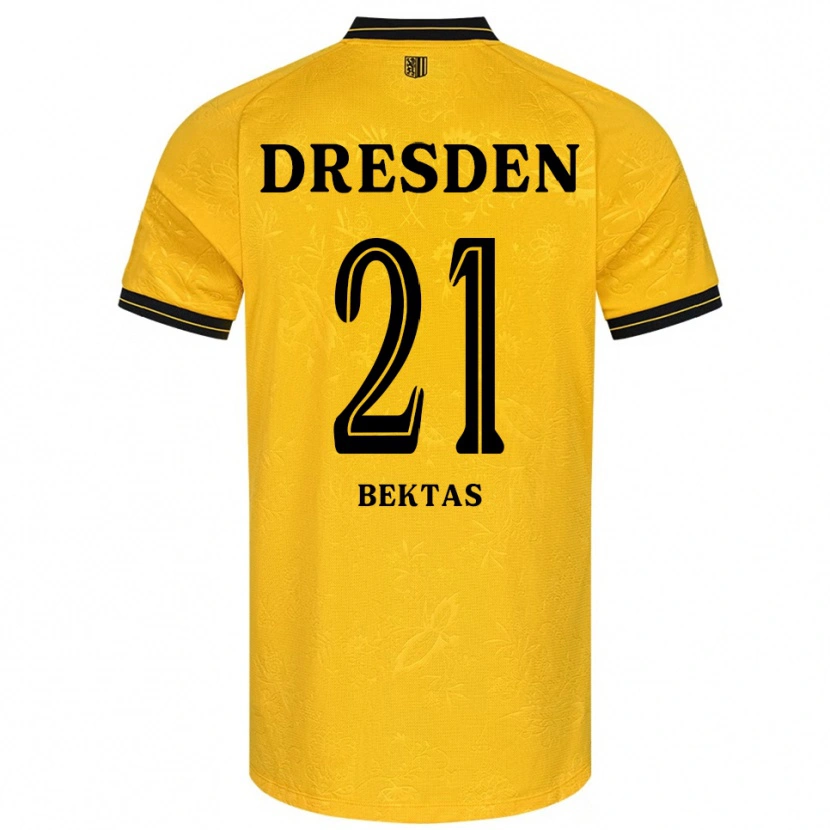 Danxen Men Tünay Bektas #21 Yellow Black Home Jersey 2025/26 T-Shirt