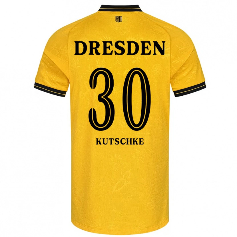 Danxen Men Stefan Kutschke #30 Yellow Black Home Jersey 2025/26 T-Shirt