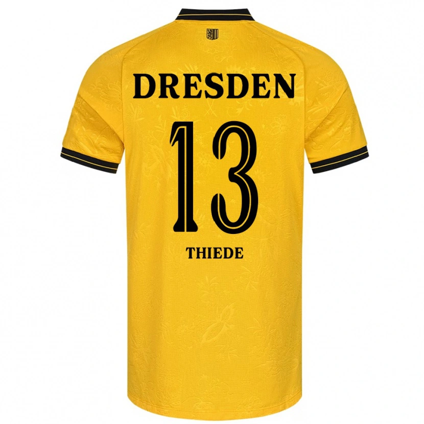 Danxen Men Tristan Thiede #13 Yellow Black Home Jersey 2025/26 T-Shirt