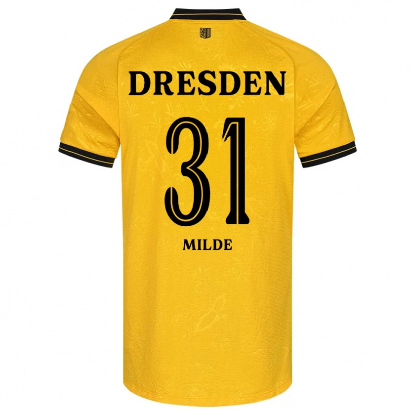Danxen Men Paul Milde #31 Yellow Black Home Jersey 2025/26 T-Shirt