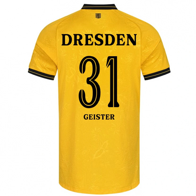 Danxen Men Jannis Geister #31 Yellow Black Home Jersey 2025/26 T-Shirt