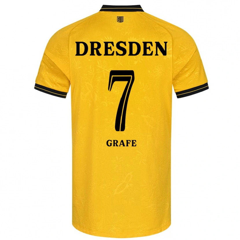 Danxen Men Quentin Grafe #7 Yellow Black Home Jersey 2025/26 T-Shirt