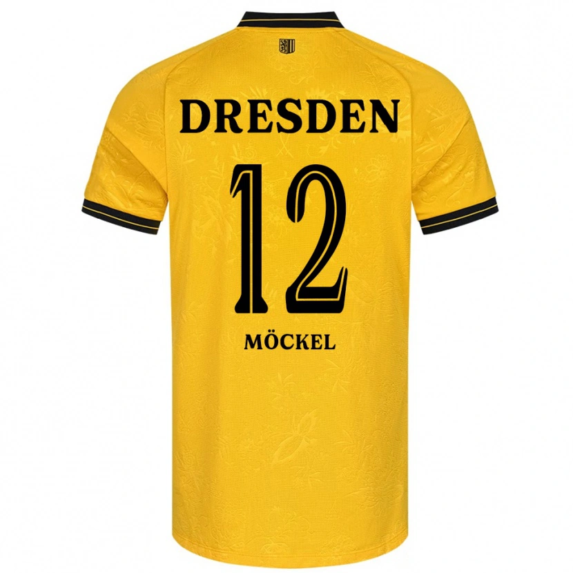 Danxen Men Richard Möckel #12 Yellow Black Home Jersey 2025/26 T-Shirt