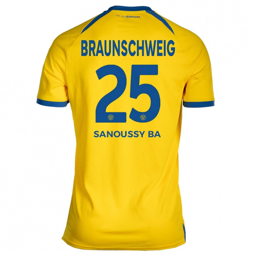 Danxen Men Sanoussy Ba #25 Yellow Blue Home Jersey 2025/26 T-Shirt
