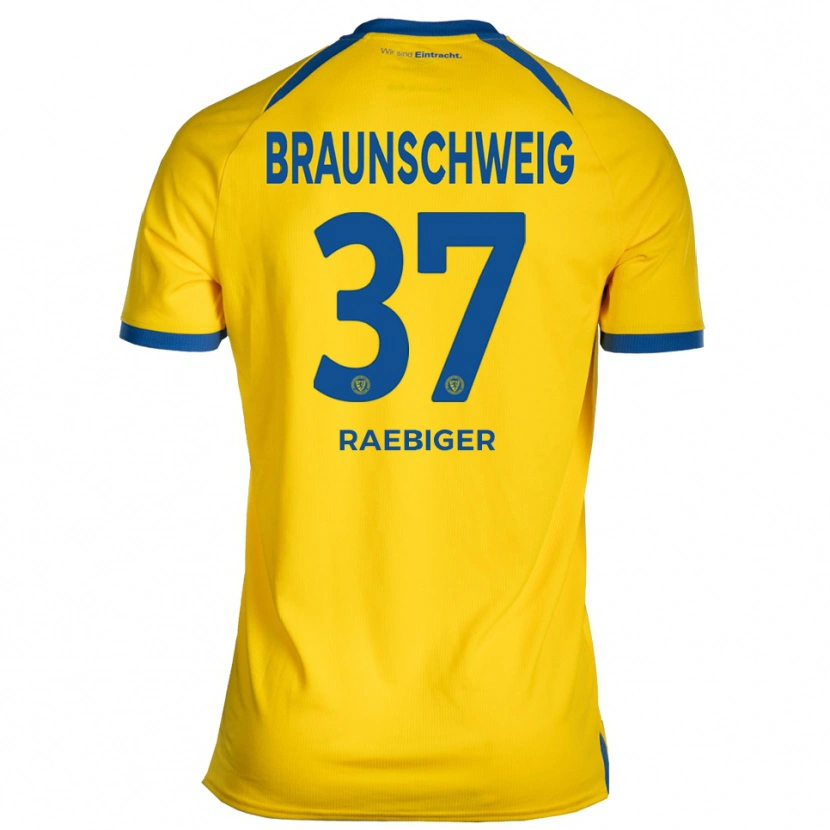 Danxen Men Sidney Raebiger #37 Yellow Blue Home Jersey 2025/26 T-Shirt