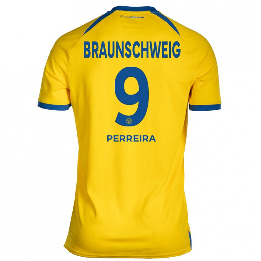 Danxen Men Ruben Da Silva Perreira #9 Yellow Blue Home Jersey 2025/26 T-Shirt