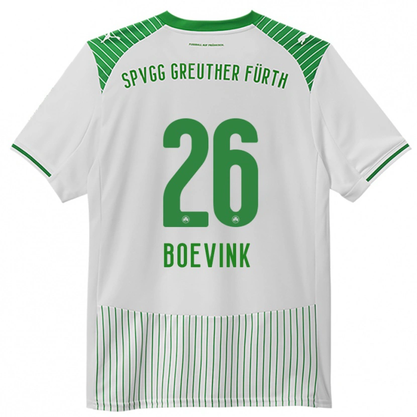 Danxen Men Pelle Boevink #26 White Green Home Jersey 2025/26 T-Shirt