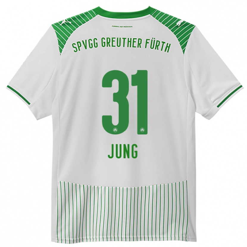 Danxen Men Sebastian Jung #31 White Green Home Jersey 2025/26 T-Shirt