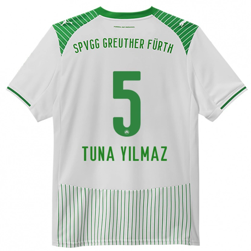 Danxen Men Tuna Yilmaz #5 White Green Home Jersey 2025/26 T-Shirt