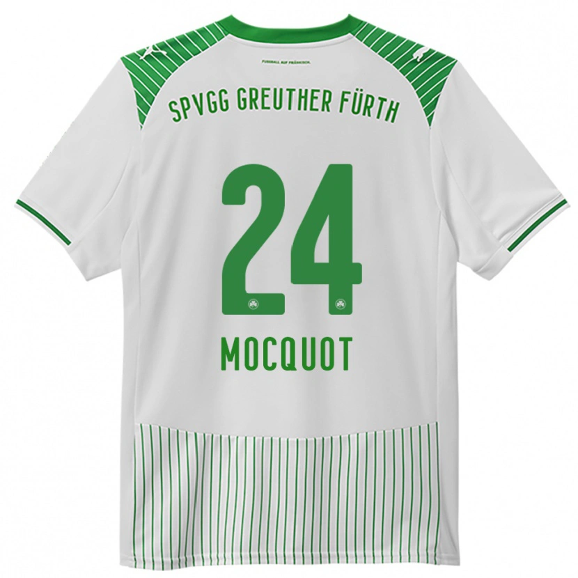 Danxen Men Leonidas Mocquot #24 White Green Home Jersey 2025/26 T-Shirt