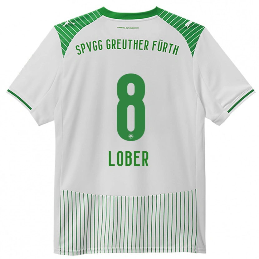 Danxen Men Jannik Lober #8 White Green Home Jersey 2025/26 T-Shirt