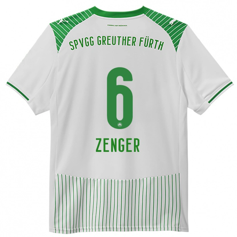Danxen Men Marc Zenger #6 White Green Home Jersey 2025/26 T-Shirt