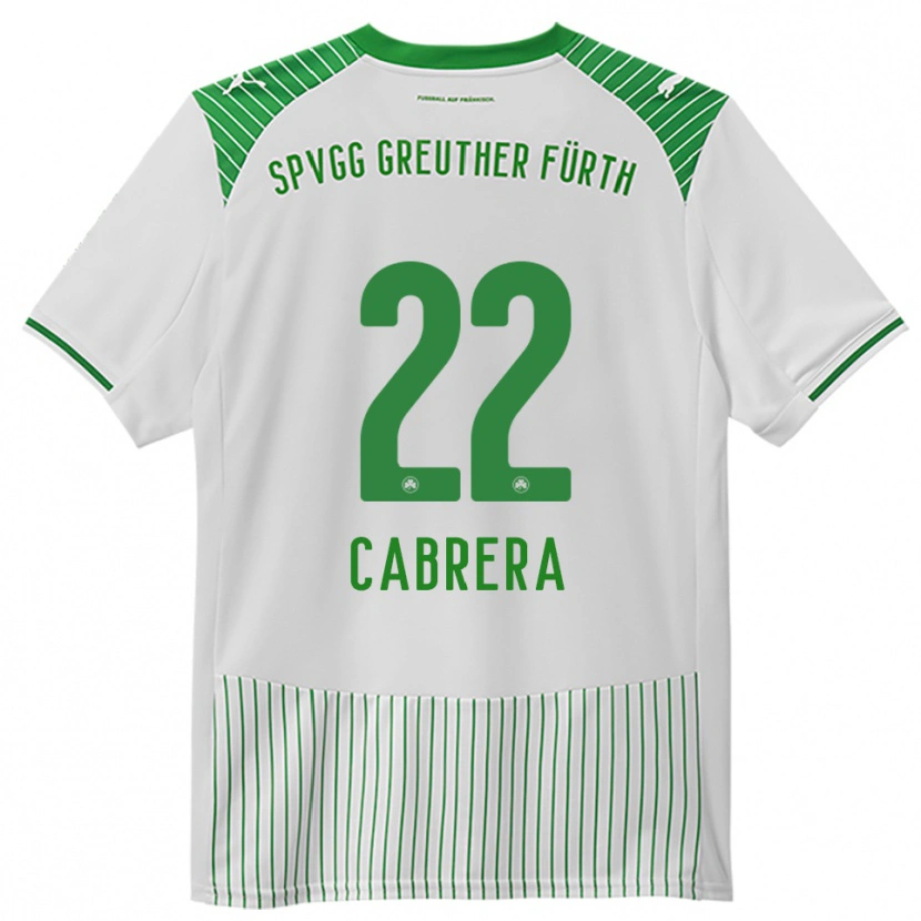 Danxen Men Juan Cabrera #22 White Green Home Jersey 2025/26 T-Shirt