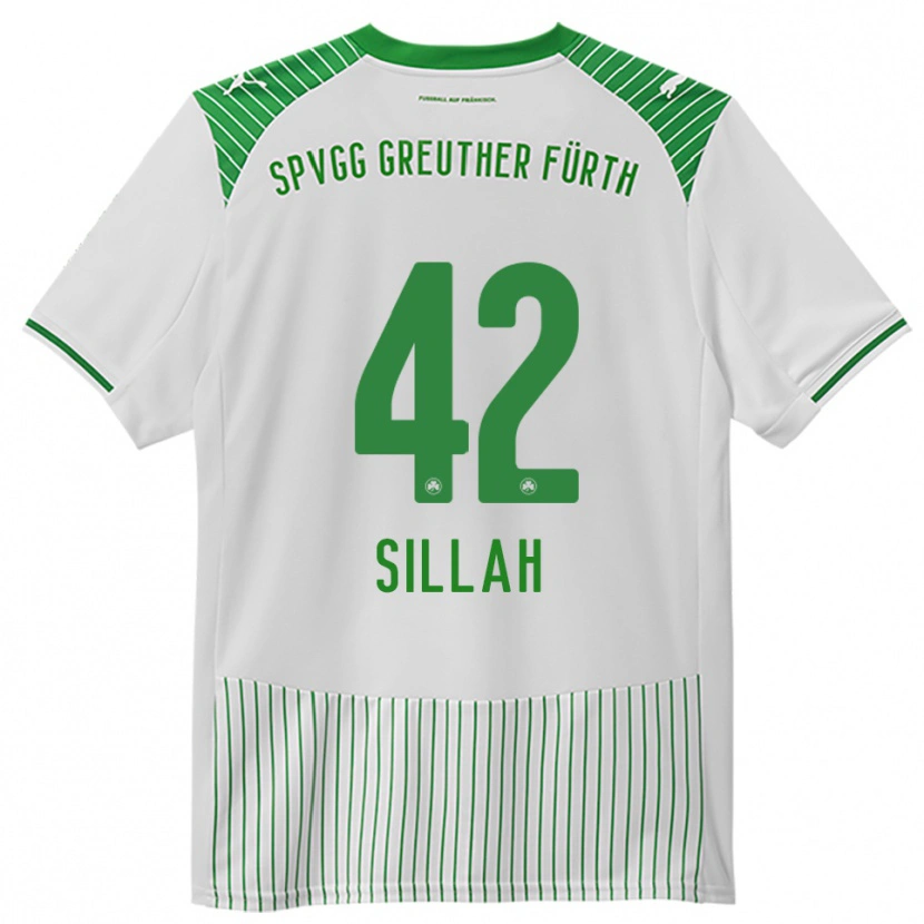 Danxen Men Omar Sillah #42 White Green Home Jersey 2025/26 T-Shirt