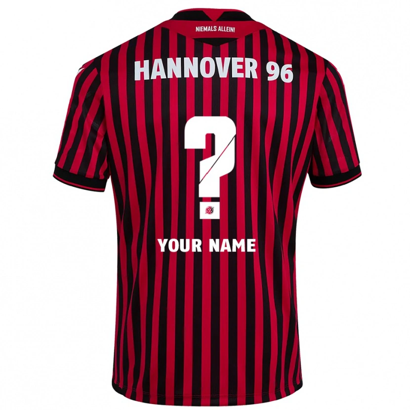 Danxen Men Your Name #0 Red Black Home Jersey 2025/26 T-Shirt