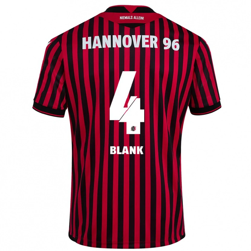 Danxen Men Hendry Blank #4 Red Black Home Jersey 2025/26 T-Shirt