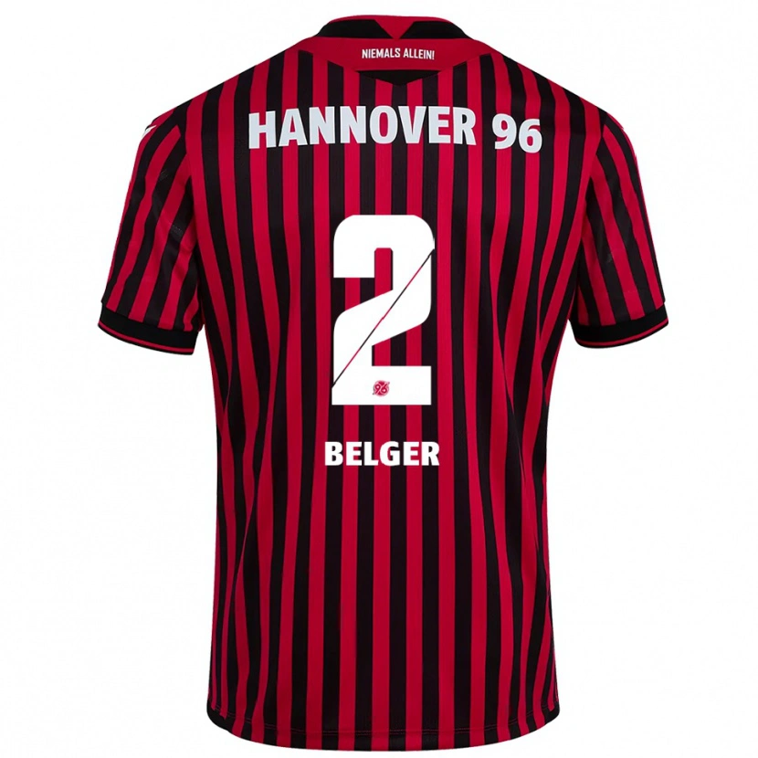 Danxen Men Max Belger #2 Red Black Home Jersey 2025/26 T-Shirt