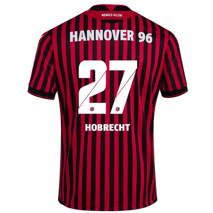 Danxen Men Tom Hobrecht #27 Red Black Home Jersey 2025/26 T-Shirt