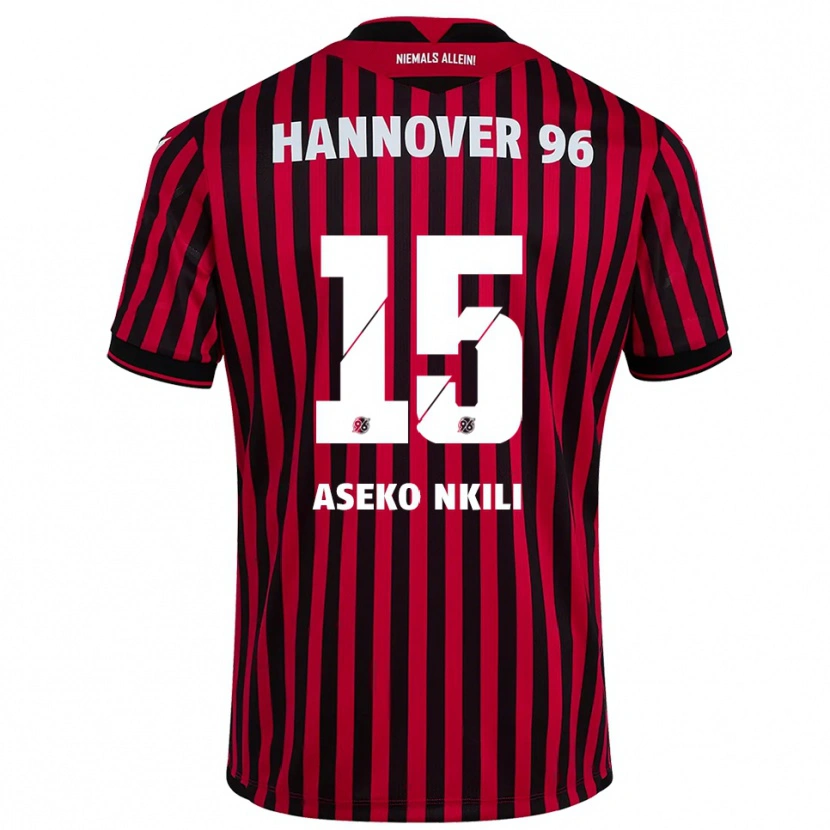 Danxen Men Noel Aseko #15 Red Black Home Jersey 2025/26 T-Shirt