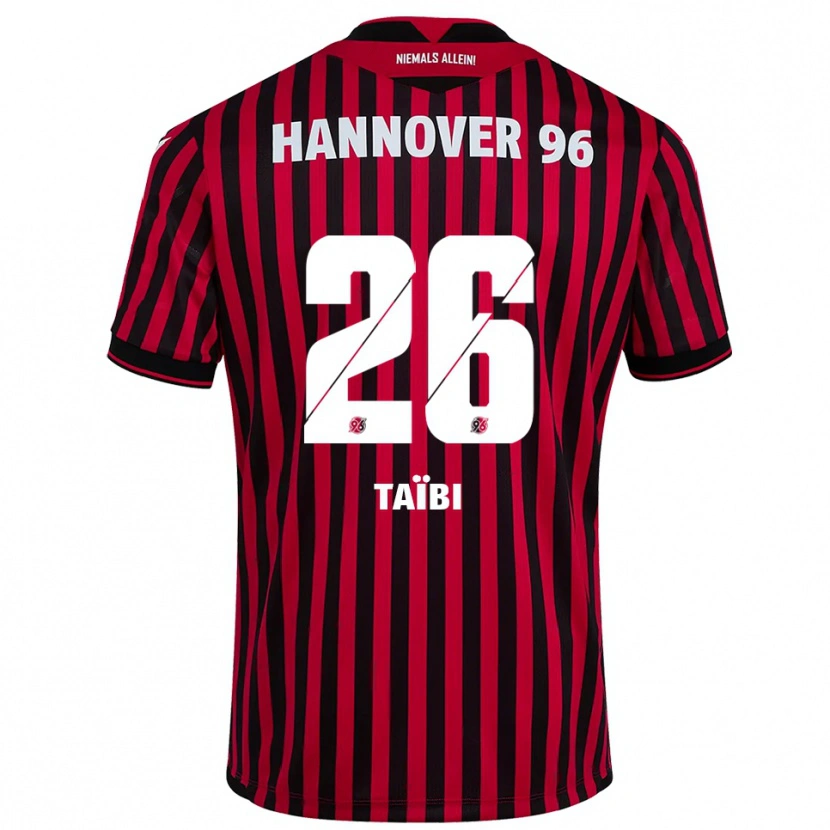 Danxen Men Waniss Taïbi #26 Red Black Home Jersey 2025/26 T-Shirt