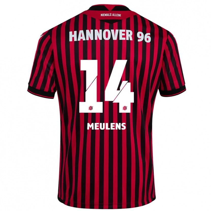 Danxen Men Giordinelo Meulens #14 Red Black Home Jersey 2025/26 T-Shirt