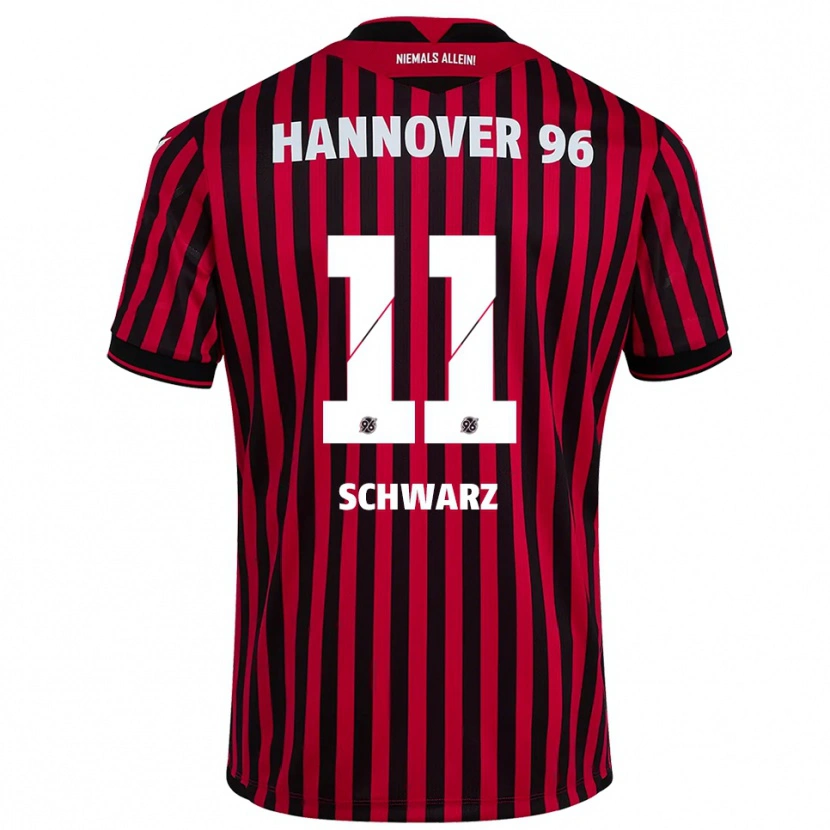 Danxen Men Oskar Schwarz #11 Red Black Home Jersey 2025/26 T-Shirt