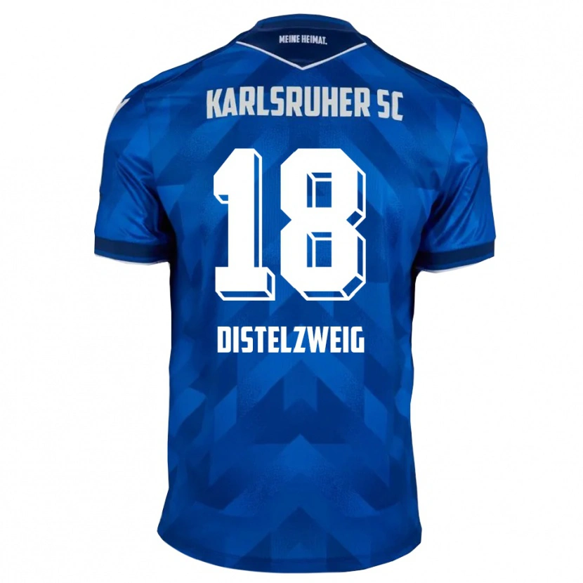 Danxen Men Jakob Distelzweig #18 Blue White Home Jersey 2025/26 T-Shirt