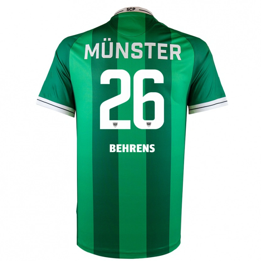 Danxen Men Morten Behrens #26 Green White Home Jersey 2025/26 T-Shirt