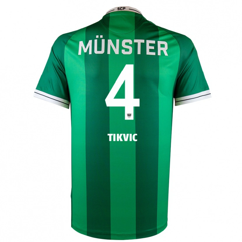 Danxen Men Antonio Tikvic #4 Green White Home Jersey 2025/26 T-Shirt