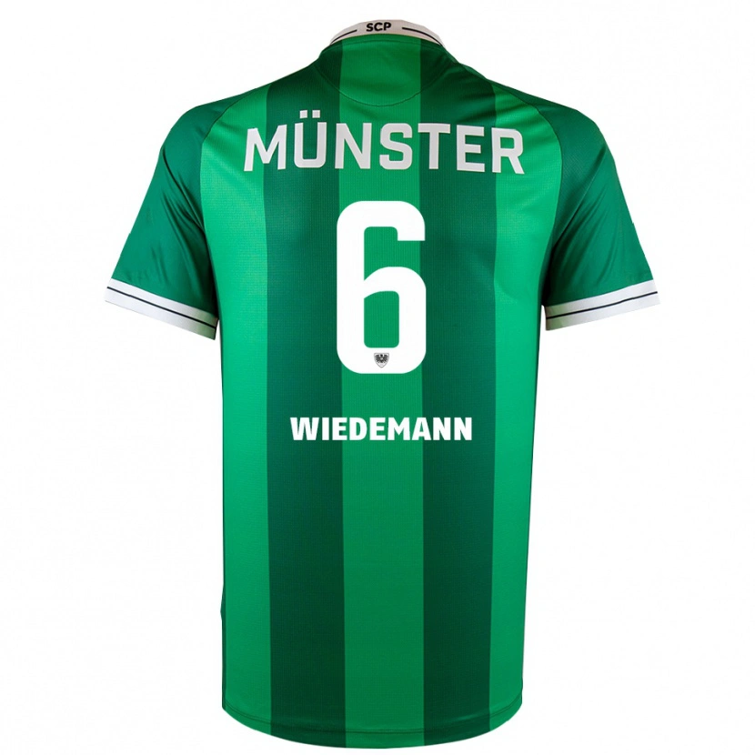 Danxen Men Lino Wiedemann #6 Green White Home Jersey 2025/26 T-Shirt