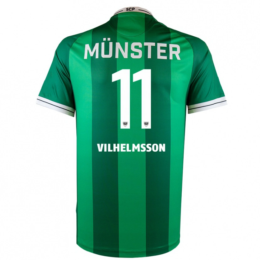 Danxen Men Oscar Vilhelmsson #11 Green White Home Jersey 2025/26 T-Shirt