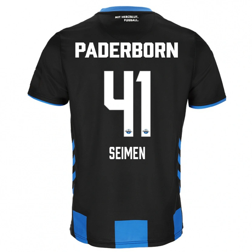 Danxen Men Dennis Seimen #41 Black Blue Home Jersey 2025/26 T-Shirt