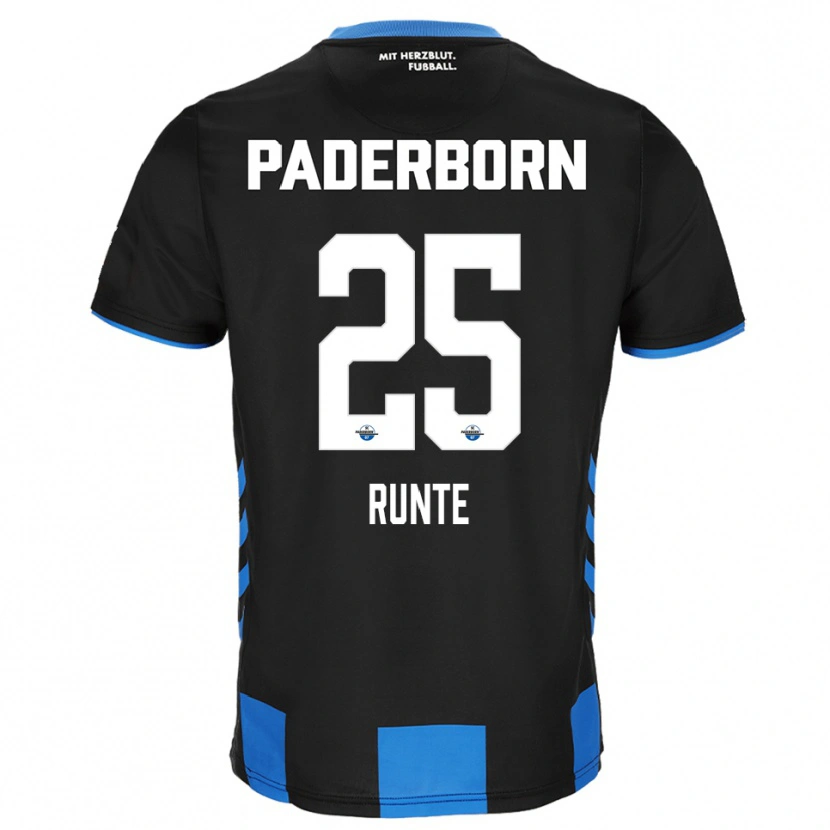 Danxen Men Marlon Runte #25 Black Blue Home Jersey 2025/26 T-Shirt