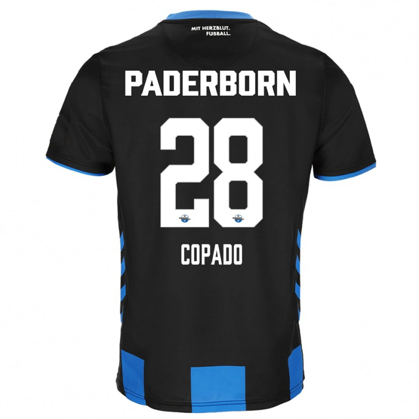 Danxen Men Lucas Copado #28 Black Blue Home Jersey 2025/26 T-Shirt