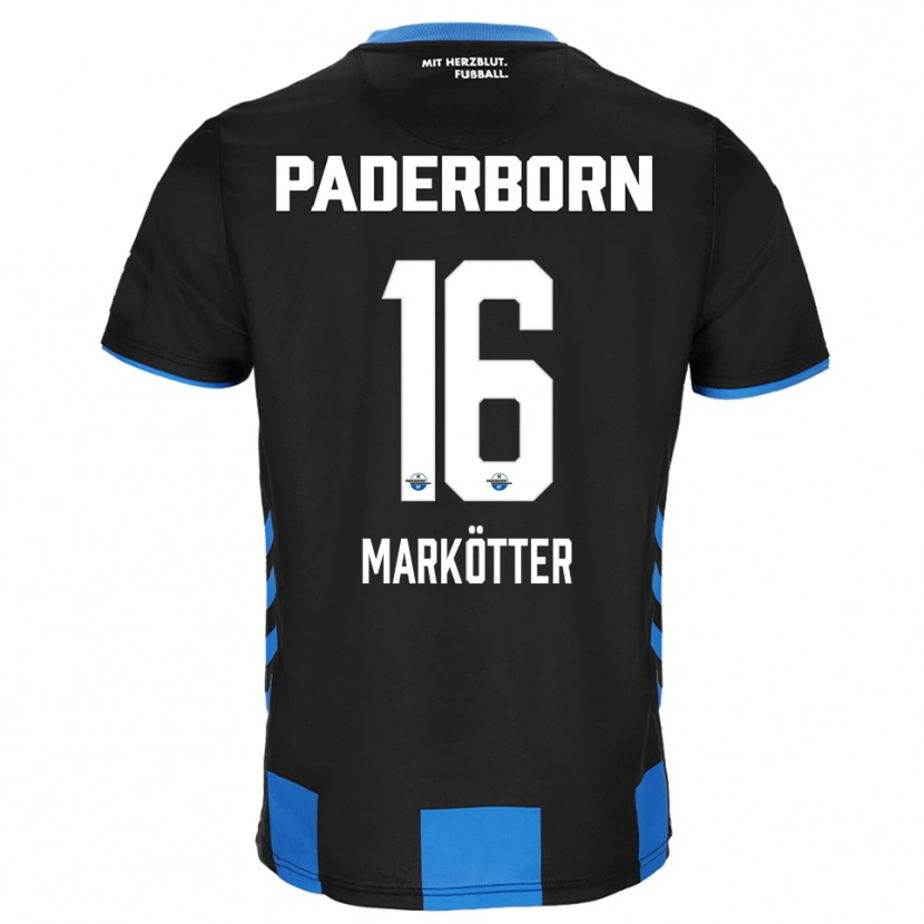 Danxen Men Jonah Markötter #16 Black Blue Home Jersey 2025/26 T-Shirt