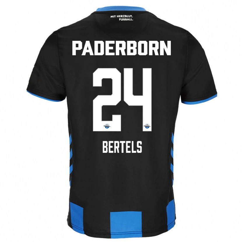 Danxen Men Felix Bertels #24 Black Blue Home Jersey 2025/26 T-Shirt