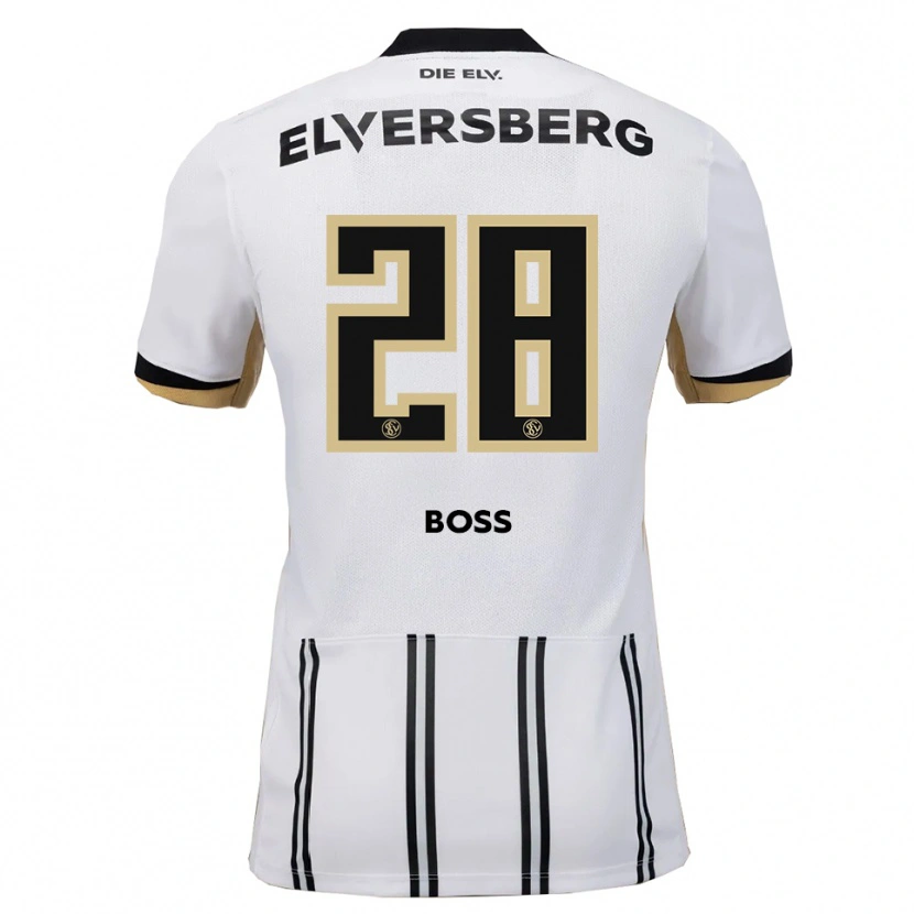 Danxen Men Tim Boss #28 White Black Home Jersey 2025/26 T-Shirt