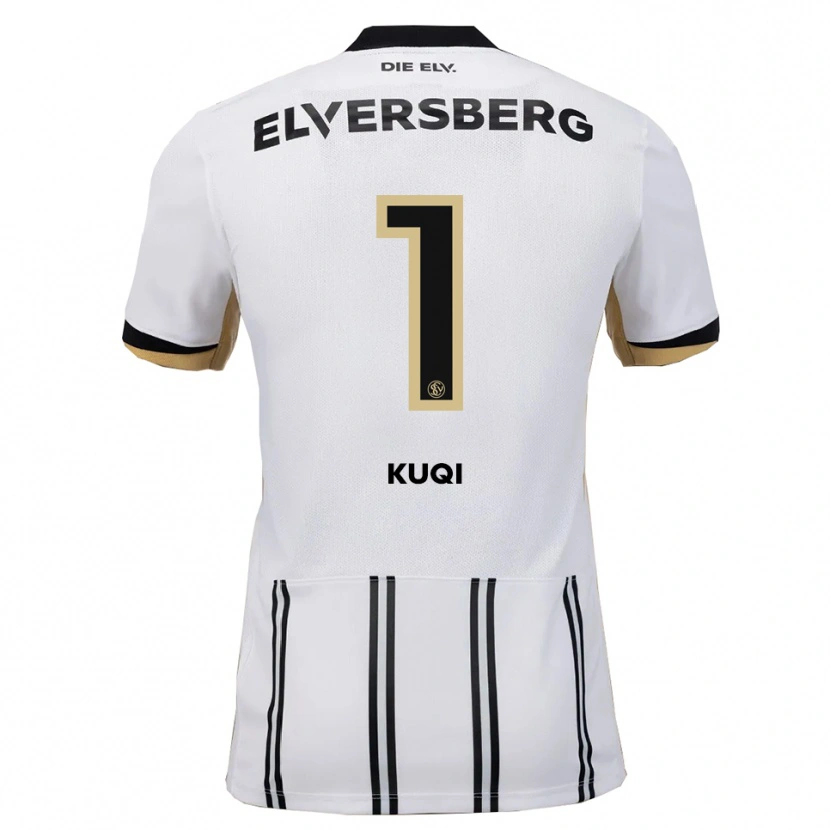 Danxen Men Blero Kuqi #1 White Black Home Jersey 2025/26 T-Shirt