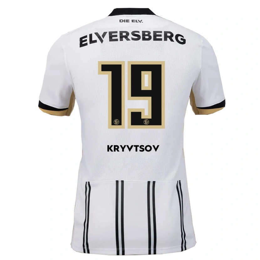 Danxen Men Nikita Kryvtsov #19 White Black Home Jersey 2025/26 T-Shirt