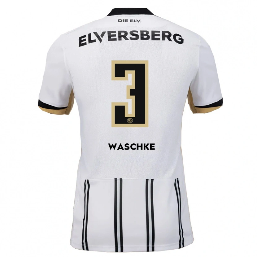 Danxen Men Finn Waschke #3 White Black Home Jersey 2025/26 T-Shirt