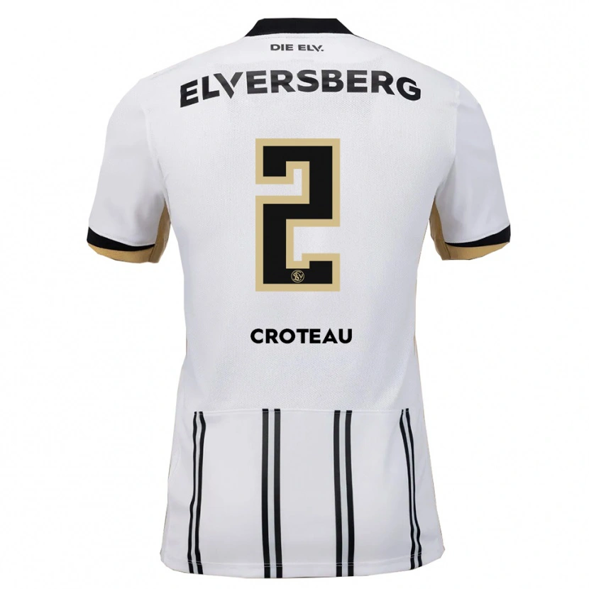Danxen Men Jenna Croteau #2 White Black Home Jersey 2025/26 T-Shirt