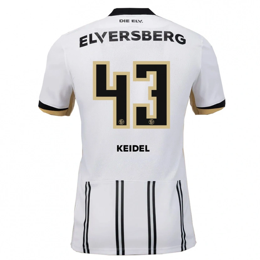 Danxen Men Felix Keidel #43 White Black Home Jersey 2025/26 T-Shirt