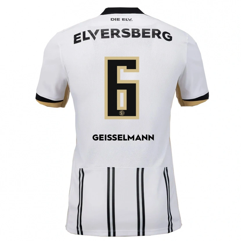 Danxen Men Emil Geißelmann #6 White Black Home Jersey 2025/26 T-Shirt