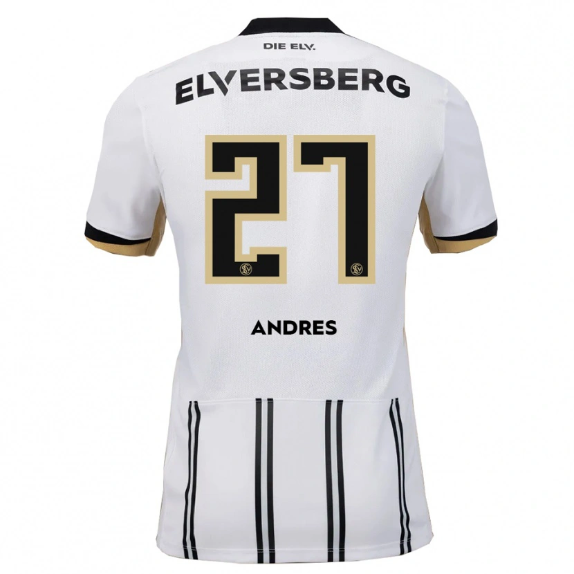 Danxen Men Alissa Andres #27 White Black Home Jersey 2025/26 T-Shirt