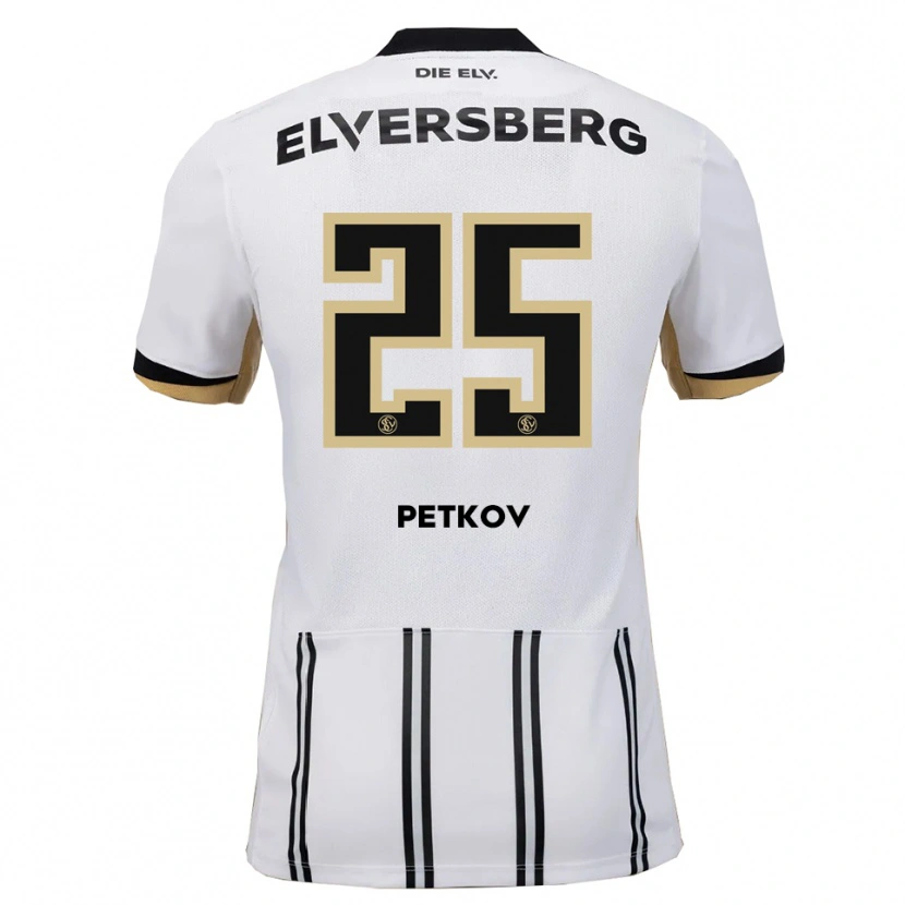 Danxen Men Lukas Petkov #25 White Black Home Jersey 2025/26 T-Shirt