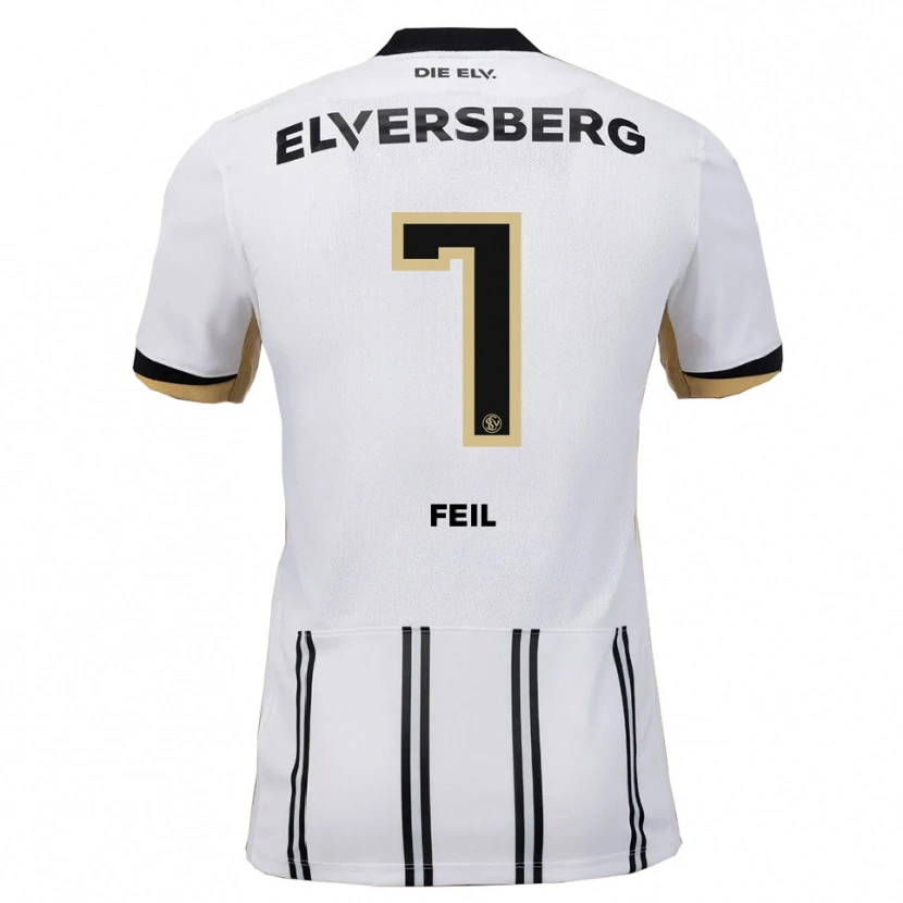 Danxen Men Manuel Feil #7 White Black Home Jersey 2025/26 T-Shirt