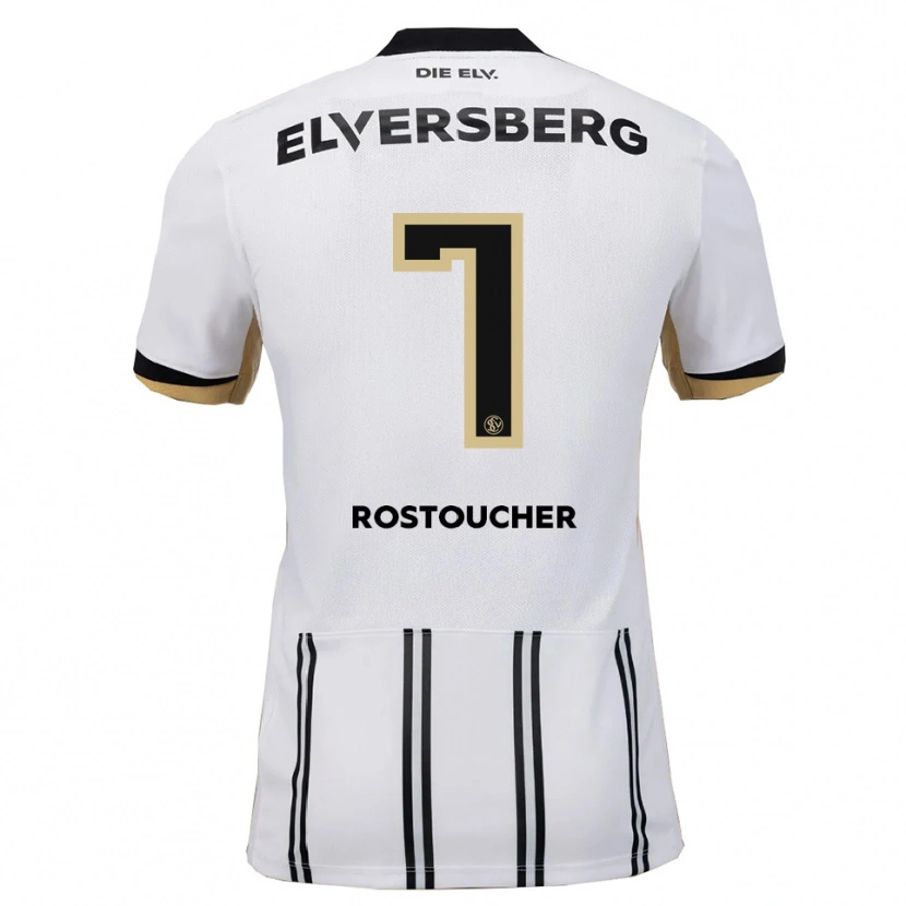 Danxen Men Dorian Rostoucher #7 White Black Home Jersey 2025/26 T-Shirt